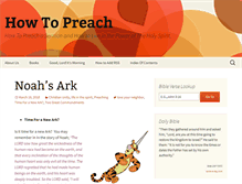 Tablet Screenshot of how-to-preach.org